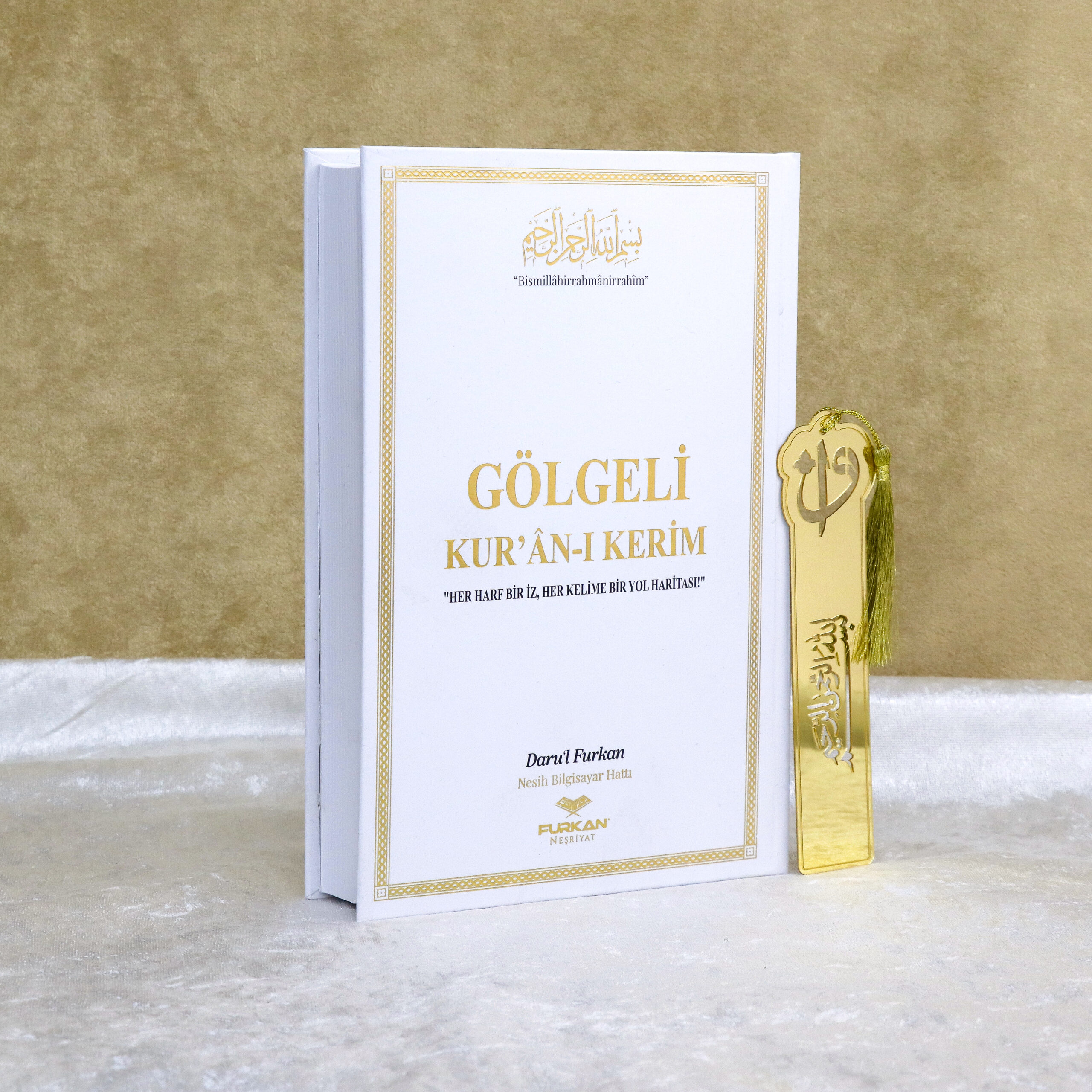 Toptan Orta Boy Arapça Sıvama Kapak Gölgeli Kuranı Kerim