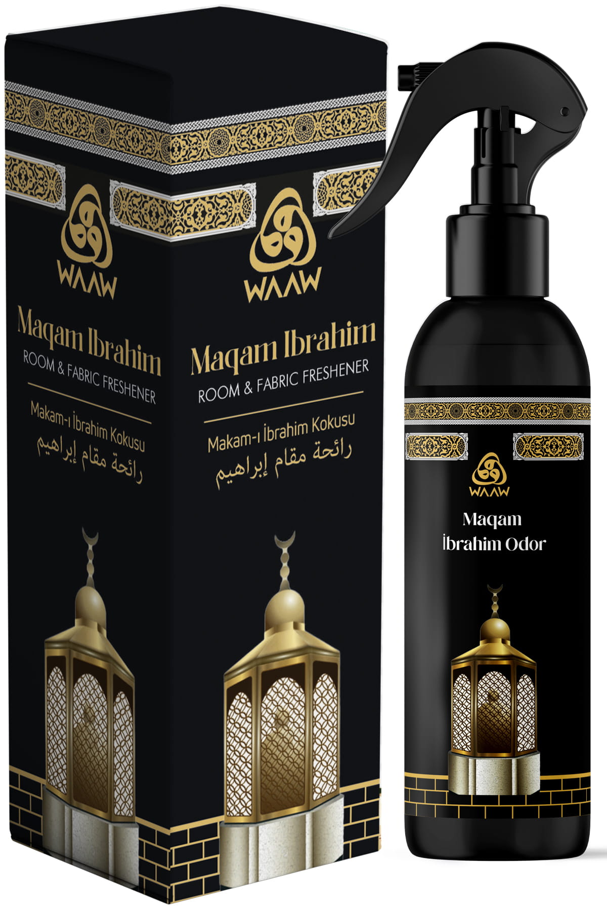 Toptan Makamı İbrahim Kokusu Sprey 400ml Alkolsüz Oda ve Seccade Kokusu