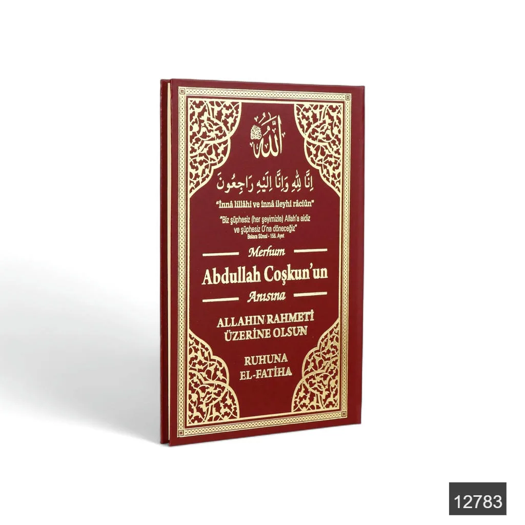 Toptan İsme Özel Orta Boy 192 Sayfa 3lü Cilt Bezi 41 Yasin