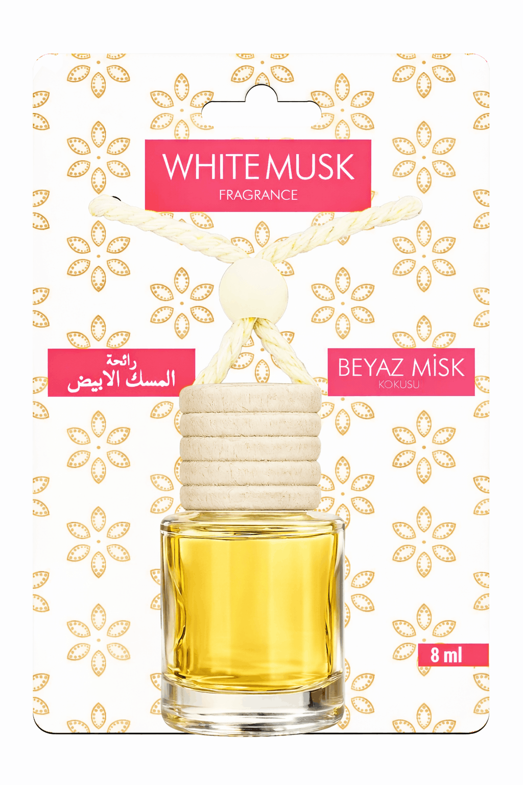 Toptan Beyaz Misk & White Musk Kokusu 8ml Asmalı Araba ve Araç Kokusu